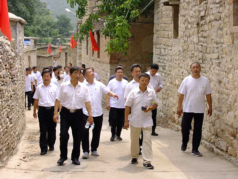 让党旗高高飘扬---博鱼官方（中国）总部集团党员参观大峰山红色教育基地活动